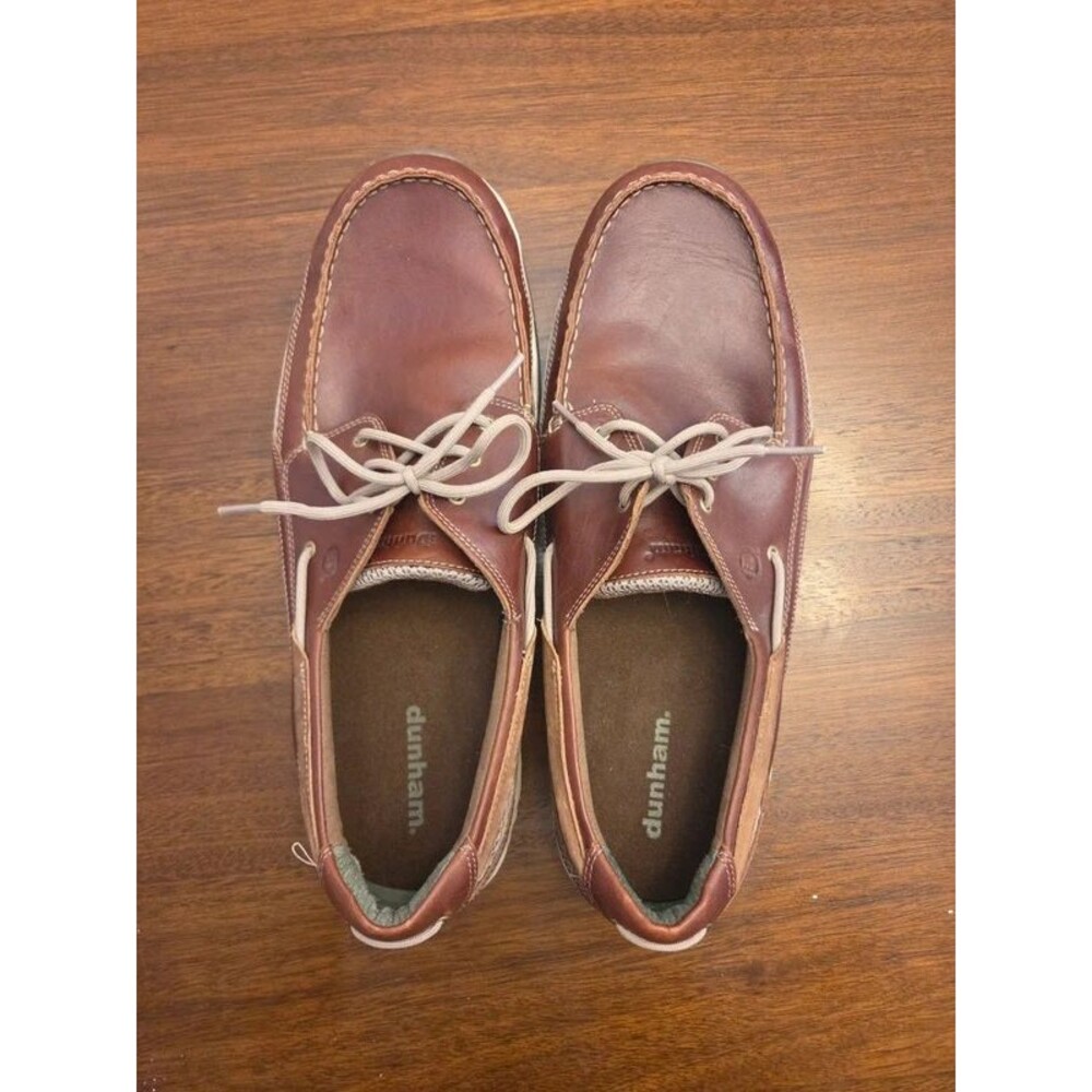 Dunham Captain Men’s Brown Leather Boat Shoes Size 15 4E Extra Wide - Picture 1 of 2